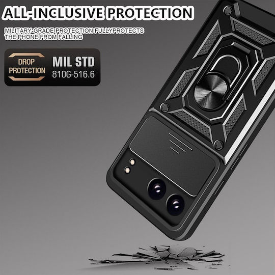 Techsuit Camshield Umschlag Rückseite Kunststoff / Silikon Blau (OnePlus Nord 4)
