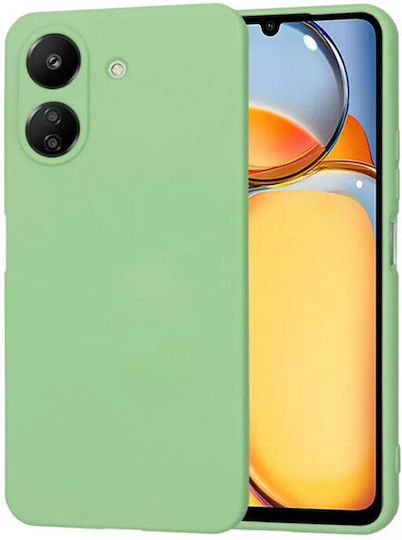 TPU Silicone Case with Camera Protection for Xiaomi Redmi 13c Mint Green