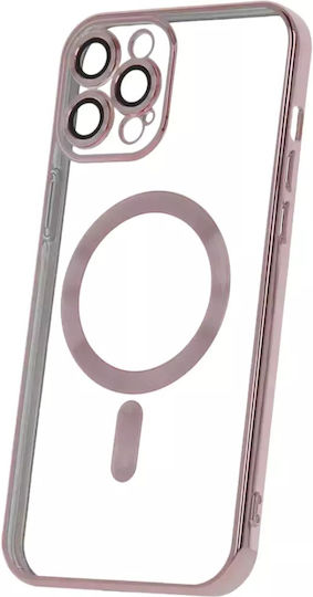 TelForceOne Задна корица Метал / Силикон 1.5мм Розово злато (iPhone 15 Pro)