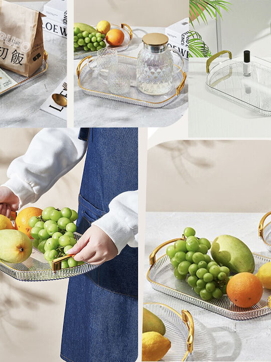Διακοσμητικός Δίσκος Glas Rechteckig 35x25cm 1Stück