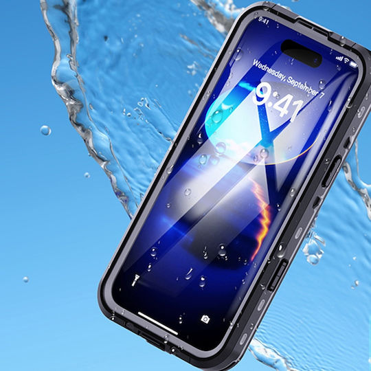 Shellbox 360 Full Cover Silicone / Plastic Waterproof Transparent (iPhone 16 Pro)