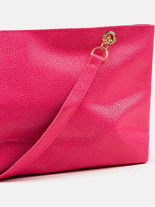 Fuchsia Chain Shoulder Bag