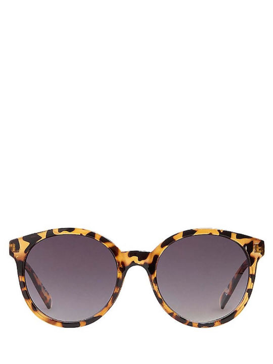 Vans RISE AND SHINE Women's Sunglasses with Brown Tartaruga Plastic Frame and Gray Gradient Lens VN000HEE161