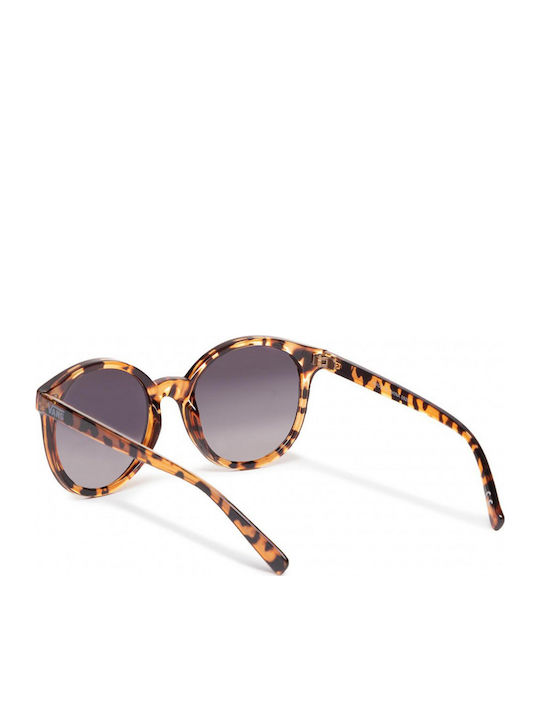 Vans RISE AND SHINE Women's Sunglasses with Brown Tartaruga Plastic Frame and Gray Gradient Lens VN000HEE161