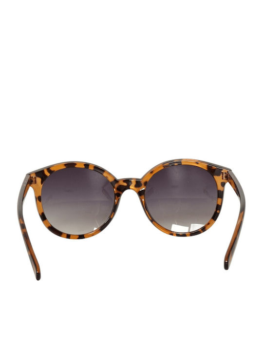 Vans RISE AND SHINE Women's Sunglasses with Brown Tartaruga Plastic Frame and Gray Gradient Lens VN000HEE161