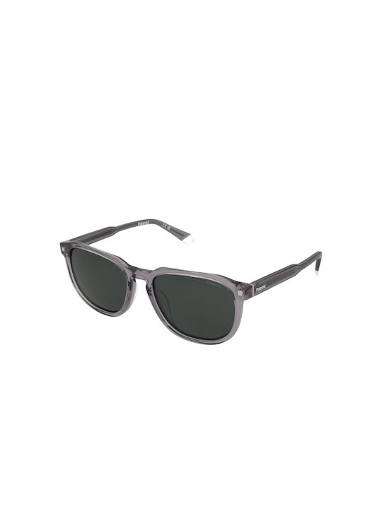 Polaroid Sunglasses with Transparent Plastic Frame and Transparent Polarized Lens PLD4117/G KB7/UC