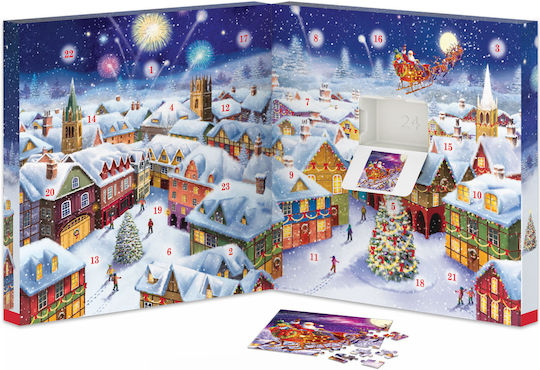 Calendar de Advent Amintiri de Crăciun 24 Puzzle-uri 50 Piese