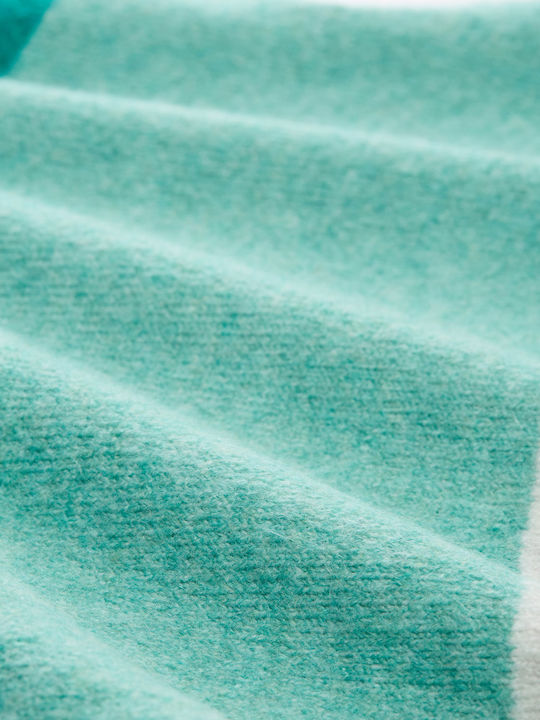 Women's Long Sleeve Sweater Striped Green