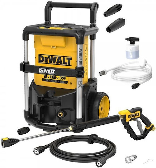 DEWALT Pressure Washer Battery 18V Solo with Pressure 110bar and Metal Pump