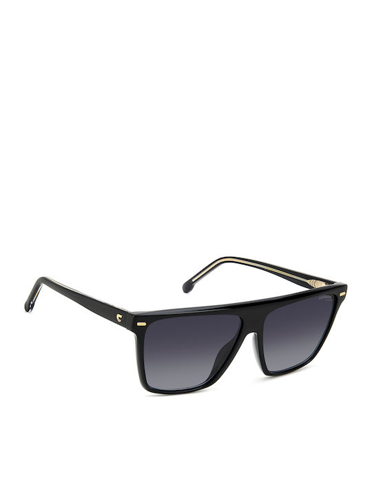 Carrera Unisex Sunglasses With Black Horn-Rimmed Frame And Grey Lens 3027/S 807/90