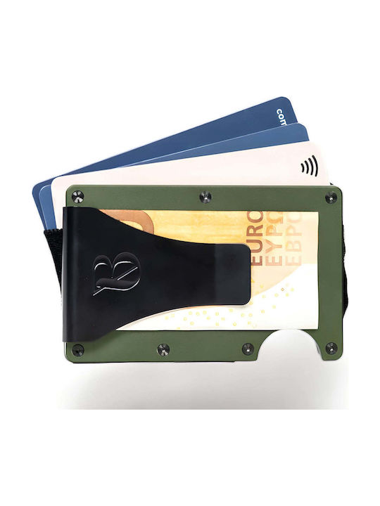 Money Clip με RFID Χακί