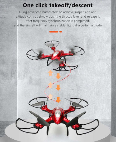 F35 Dron 2.4 GHz cu 4K Cameră și Telecomandă Roșu
