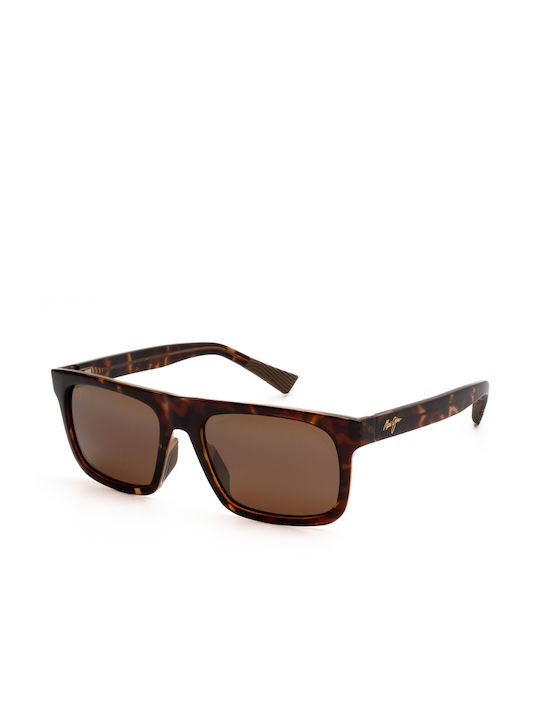 Maui Jim Sunglasses with Gray Plastic Frame and Brown Gradient Lens HS644-14