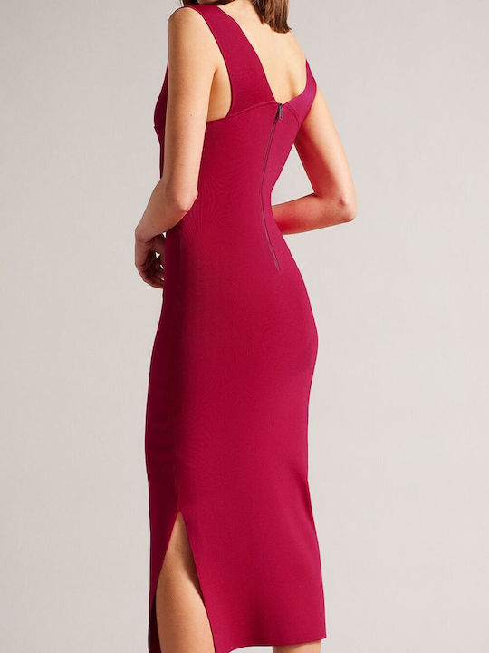 Ted Baker Evening Dress Maroon