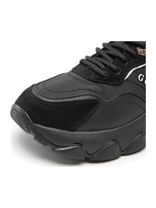 Damen Chunky Sneakers Black / Gold