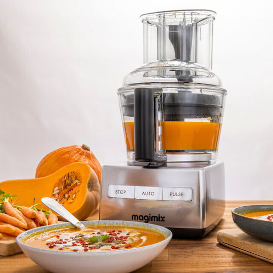 Magimix Cs3200xl Multifunctional Robot 650w Professional Motor 30-year Warranty 3 Bowls 2.6l 2.2l 1.2l Automatic Speed Made In France Chrome