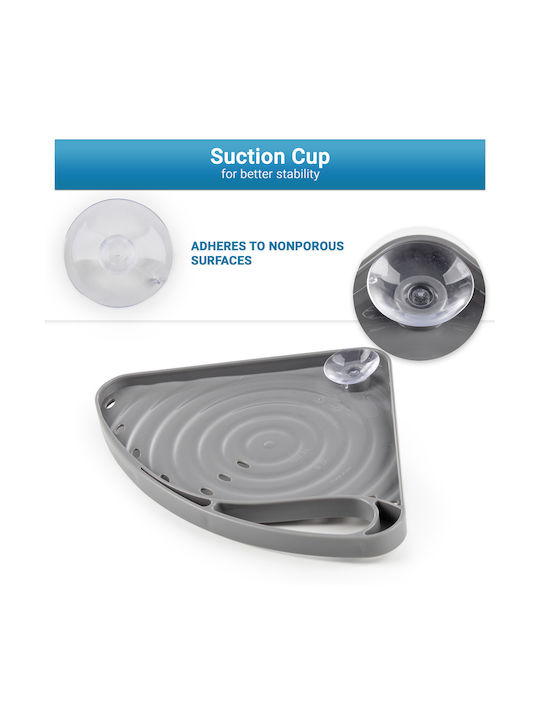 Rosmarino Gray Kitchen Sink Organizer Base 24.5x18x4.5cm