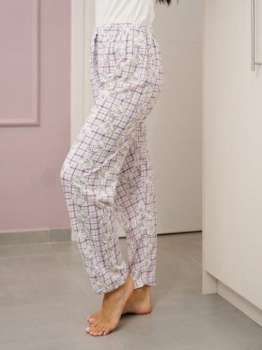 Prive Underwear Winter Damen Pyjama-Hose Flieder
