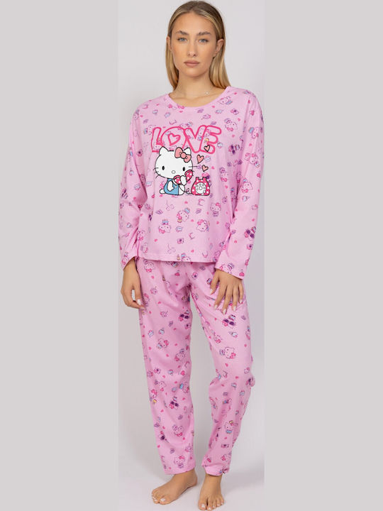 Sexen Winter Women's Pyjama Set Pink