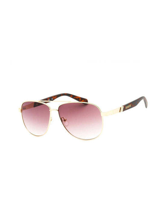 Guess Women's Sunglasses with Gold Metal Frame and Pink Gradient Lens GF0246 32P