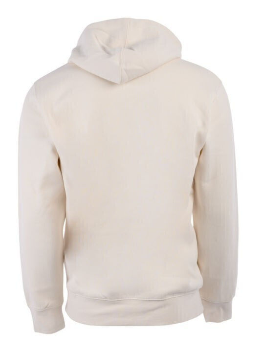 Pull Over Hoody Sweatshirt für Herren Weiß Sand
