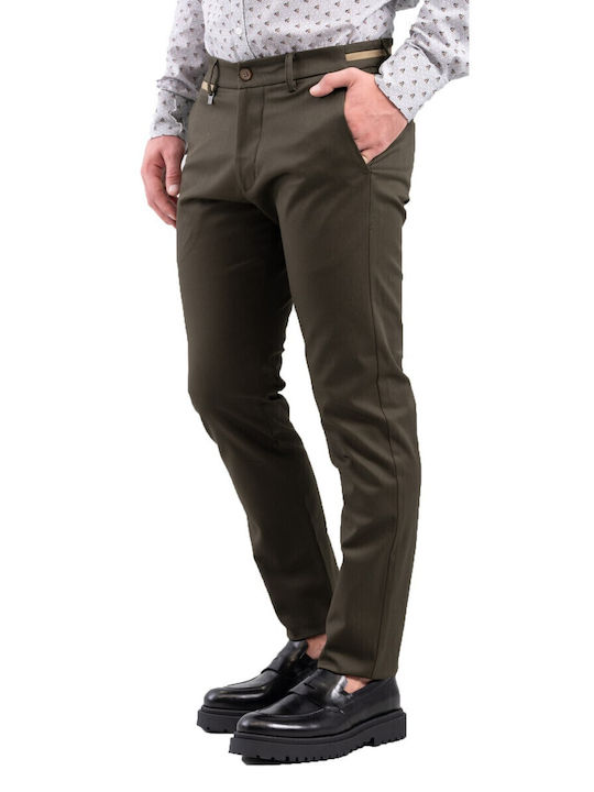 Men's Trousers Elastic Olive