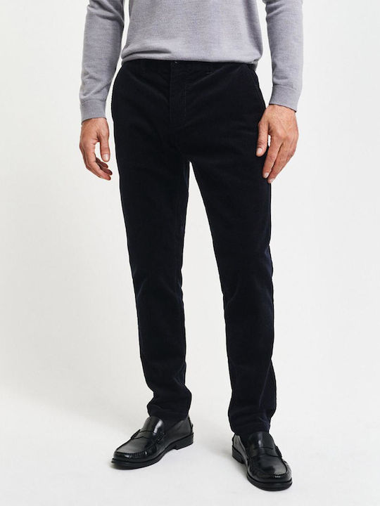 Chino Trousers In Slim Fit Dark Blue