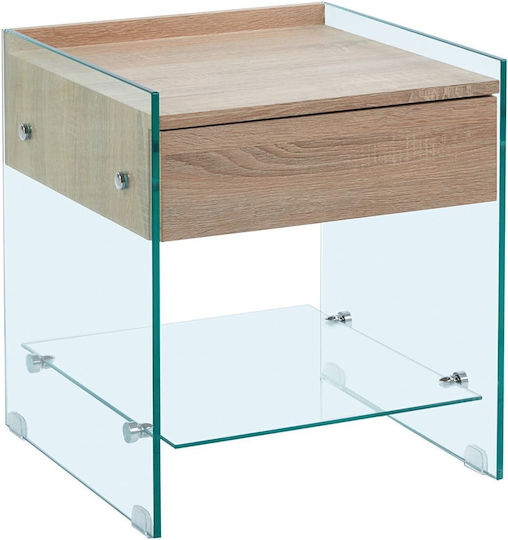 Комод Glasser Wood Стъклен Кафяв 45x45x50см