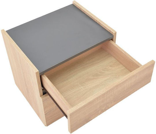 Nachttisch Comcie Holz Beige 50x42x45.5cm