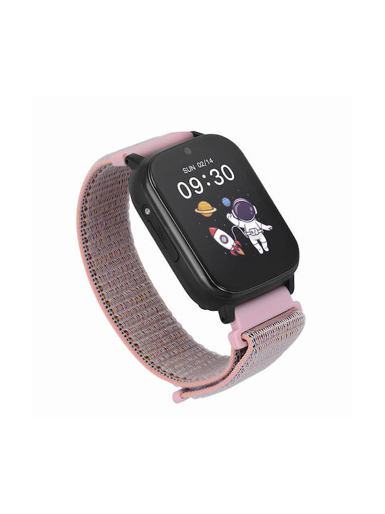 Garett Kids Smartwatch with Rubber/Plastic Strap Pink