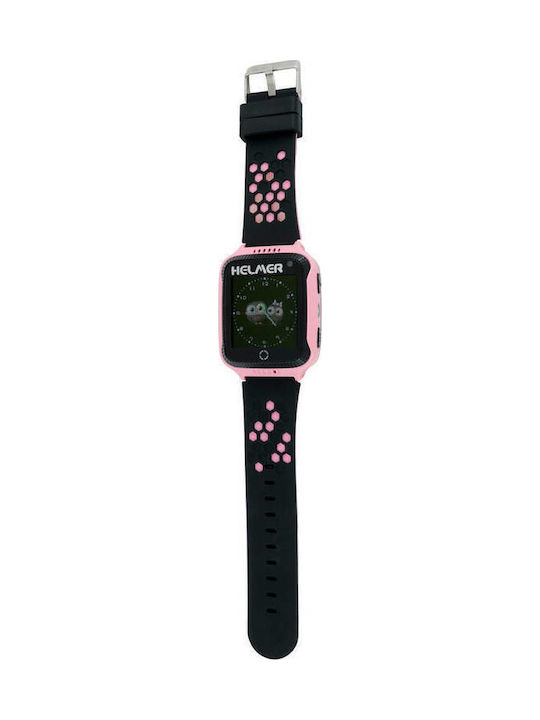Helmer Παιδικό Smartwatch με GPS & Κάμερα Ροζ