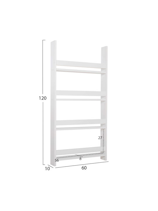 Shelf Wall Sani White 60x10x120cm