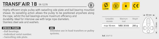 Beal Kletterrolle BMP1B