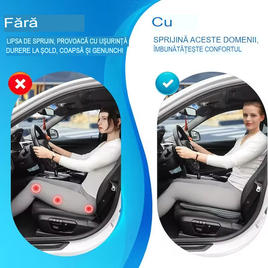 Pernă Ortopedică din Spumă cu Memorie 4D Qfc-040 Arvada Ergosupport Dimensiune Compactă 7.5x2cm Dimensiuni 50x43x7.5 Cm Husă Respirabilă Detasabilă Design Ergonomic Husă Neagră