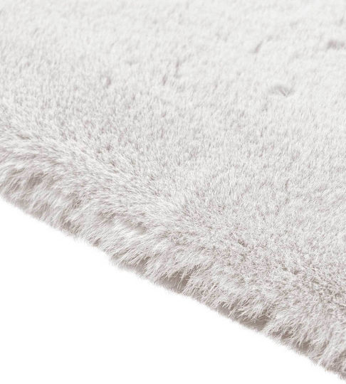 Madi Bound Χαλί Ορθογώνιο Γούνινο White 140x200cm