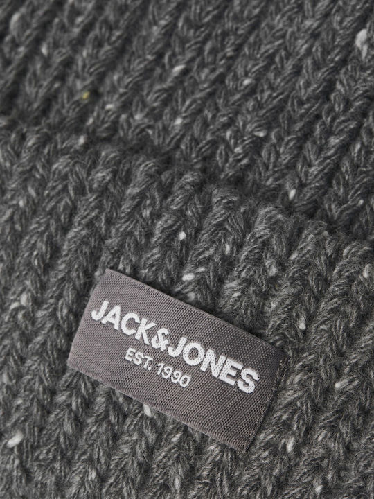 Beanie Ανδρικός Σκούφος Πλεκτός σε Γκρι χρώμα