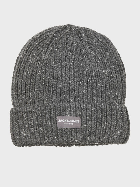 Beanie Ανδρικός Σκούφος Πλεκτός σε Γκρι χρώμα