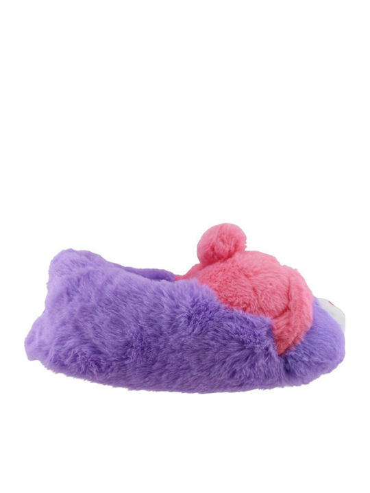 Women's Slippers with Animals Lilac