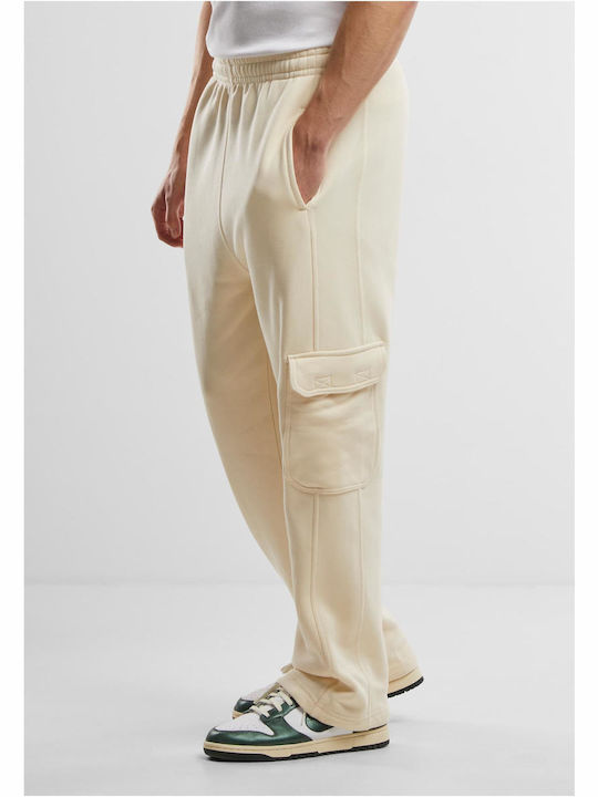 Cargo Sweatpants without Elastic Whitesand
