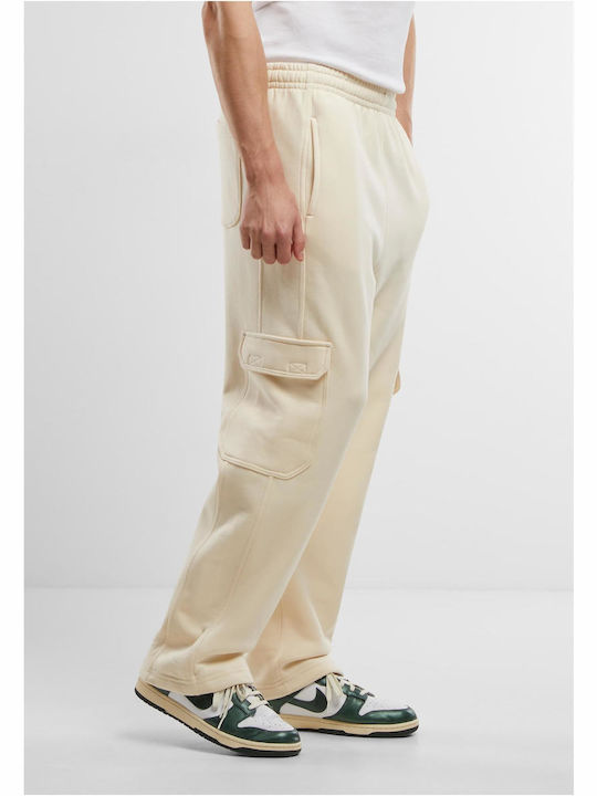 Cargo Sweatpants without Elastic Whitesand