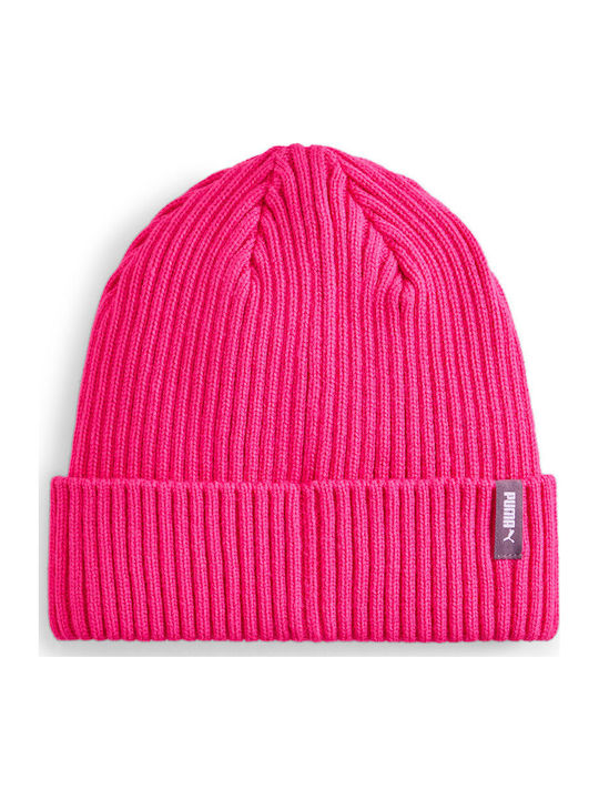 Beanie Männer Beanie Gestrickt in Fuchsie Farbe