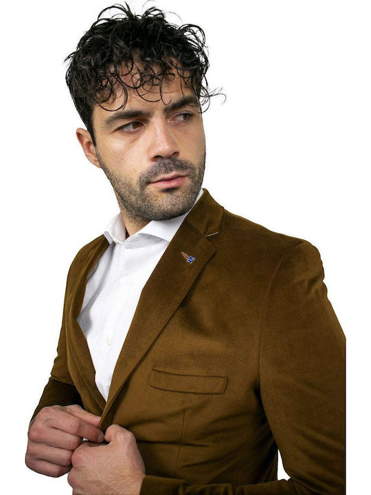 Men's Suit Jacket Camel