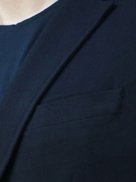 Ανδρικό Σακάκι με Στενή Εφαρμογή Μαύρο
