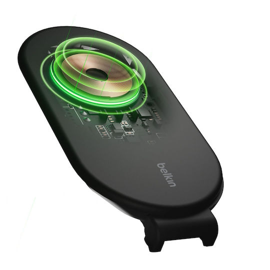 Belkin Безжично зарядно Qi2 и кабел USB-C 15W Power Delivery Черен (BoostCharge Qi2)