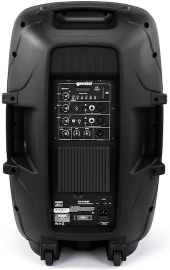 Gemini AS-2115BT-PK Active Speaker PA 600W with Woofer 15" 37x44.2x68.6cm.