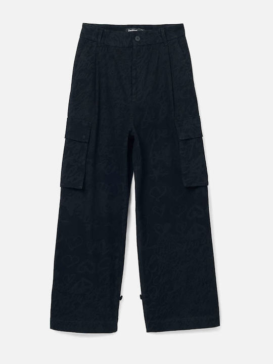 Lacroix Dama Tesatura Pantaloni Cargo Negru