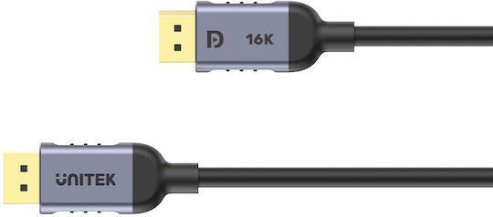 Unitek Cable DisplayPort male - DisplayPort male 1.5m Black (C1626GY01-1.5M)