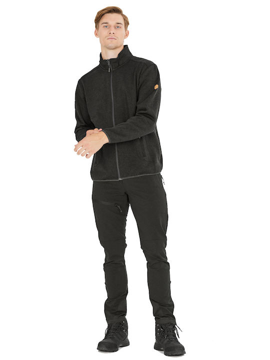 Men's Fleece Cardigan Black