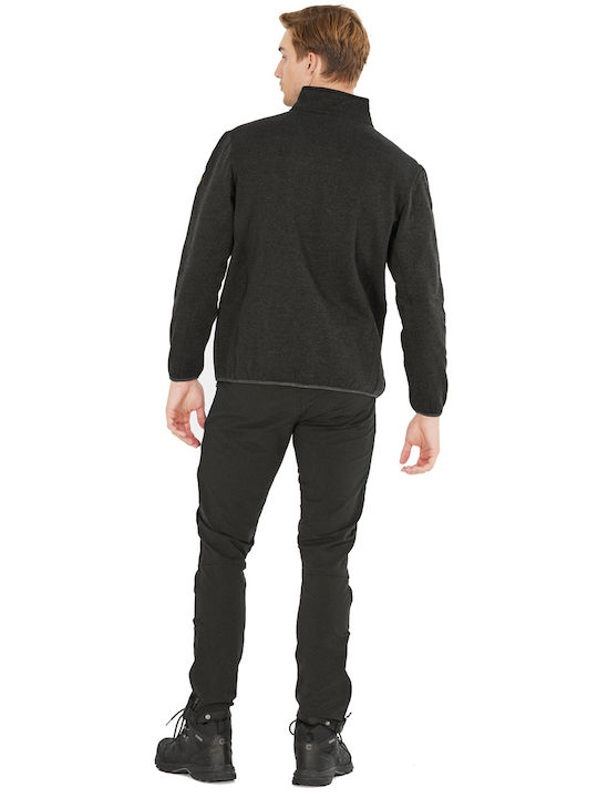 Men's Fleece Cardigan Black