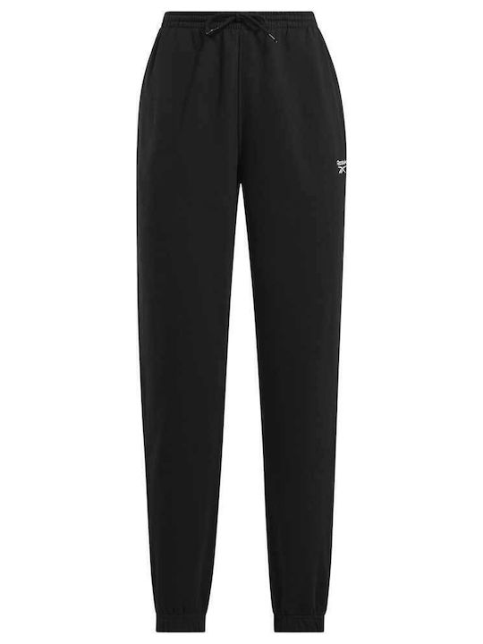 Identity Παντελόνι Φόρμας με Λάστιχο Fleece Black